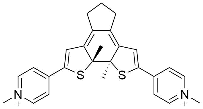 Bis%28dimethylpyridinium%29diarylethene %28closed form%29