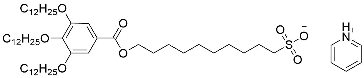 10 %28%28pyridin 2 yl l3 oxidaneyl%29sulfonyl%29decyl 3 4 5 tris%28dodecyloxy%29benzoate