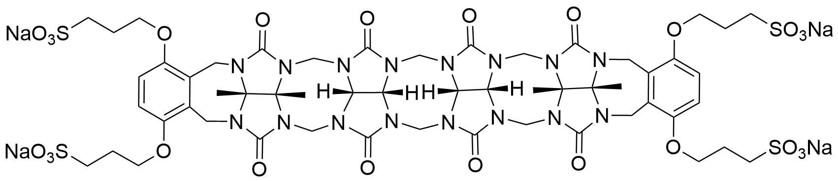Acyclic %28sodium 3 3' %281 4 phenylenebis%28oxy%29%29bis%28propane 1 sulfonate%29 cucurbiturils