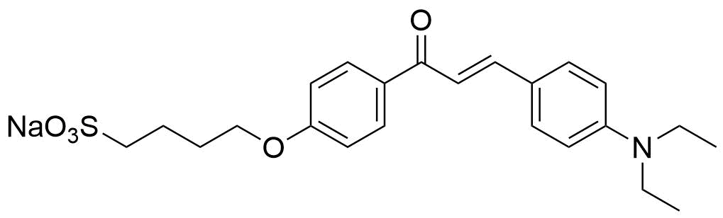 Sodium %28e%29 4 %284 %283 %284 %28diethylamino%29phenyl%29acryloyl%29phenoxy%29butane 1 sulfonate