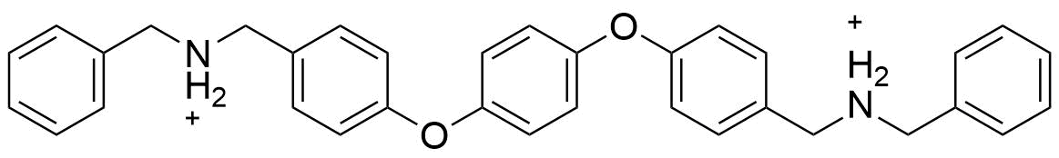 N n'  p phenylenebis%28oxy p phenylenemethylene%29 bis%28benzenemethaneaminium%29