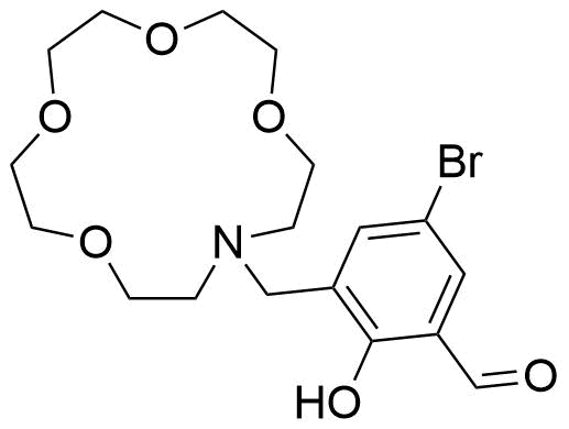 13 %282 hydroxy 3 formyl 5 bromobenzyl%29 1 4 7 10 tetraoxa 13 azacyclopentadecane