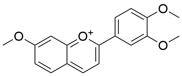 3' 4' 7 trimethoxyflavylium ion