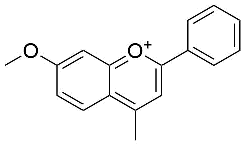 7 methoxy 4 methylflavylium cation