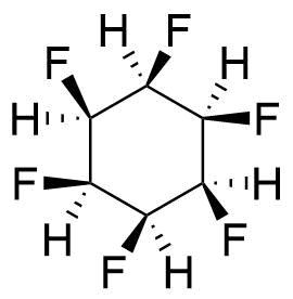 All cis hexafluorocyclohexane
