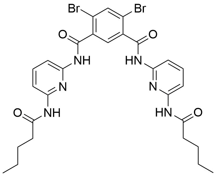 4 6 dibromo n n' bis 6 %28pentanoylamino%29pyrid 2 yl isophthalamide