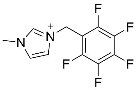1 methyl 3 %28%28perfluorophenyl%29methyl%29 1h imidazol 3 ium