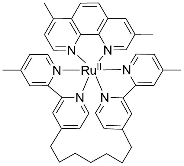  3 4 7 8 tetramethyl 1 10 phenanthroline  1 7 bis 4%284' methyl 2 2' bipyridyl%29 heptane ruthenium%28ii%29